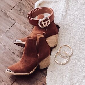 Vegan Suede Booties!